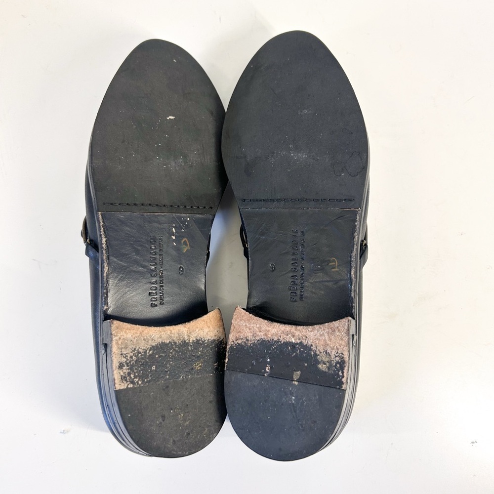 Freda Salvador Midnight Leather Loafers - Picture 7 of 9